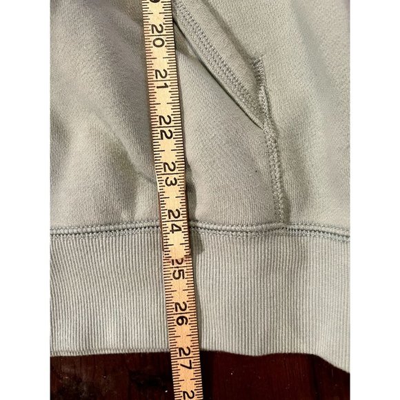 Vans Versa pale green logo hoodie unisex size Small front pocket - Picture 9 of 9